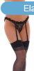 Suspenderbelt with Stockings Black OS