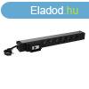 Legrand eloszt - (PDU), 19", 1U, tlram vdelemmel, 6