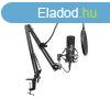 Sandberg Mikrofon - Streamer USB Microphone Kit (fekete; USB