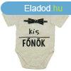 "Kis fnk" feliratos rvid ujj baba body