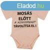 Rvid ujj baba body "Moss eltt a kisgyereket tvolt