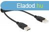 DeLock Cable USB 2.0-A male / male coiled cable