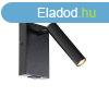 Modern fali lmpa fekete llthat USB-vel - Croft