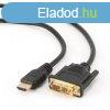 Gembird HDMI to DVI-D (Single Link) (18+1) cable 1,8m Black