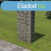 Horganyzott acl gabion fal fedllel 50 x 20 x 100 cm