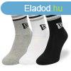 Zokni New Era Retro Stripe crew 3pack socks Black White Grey