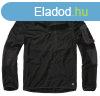 Brandit Ripstop fleece cipzras kapucnis pulver, fekete