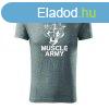 DRAGOWA fitness pl muscle army team, szrke 180g/m2