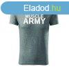 DRAGOWA fitness pl muscle army, szrke 180g/m2