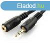 Gembird Jack stereo 3,5mm M/F audio kbel hosszabbt 5m fek