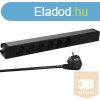 Legrand elosztsor(PDU), 19", 1U, 6 aljzat, gyermekvde