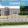 4 db ves horganyzott vas gabion kosr 200x50x120/140 cm