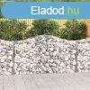 3 db ves horganyzott vas gabion kosr 200 x 50 x 100/120 cm