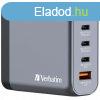 Verbatim 140W 4-Port GaN Wall Charger Grey