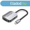 Vention USB-C to HDMI/VGA Converter Grey