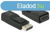 DeLock Adapter Displayport 1.2 male > VGA female Black