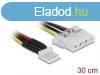 DeLock Power Floppy 4 pin male > Molex 4 pin female 30cm 