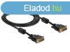 DeLock Cable DVI 24+1 male > DVI 24+1 male 2m Black