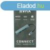 Avax HB601 CONNECT+ 4-port USB3.0 HUB Black