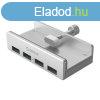 Orico Aluminum Alloy 4 Port USB3.0 Clip-type HUB Silver