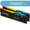 Kingston 16GB DDR5 5600MHz Kit(2x8GB) Fury Beast RGB Black