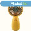 Mini hordozhat kzi ventiltor cica, srga