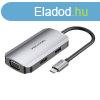 USB-C dokkollloms HDMI-hez, VGA, USB 3.0, PD 0,15 m Venti