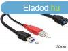 DeLock Cable USB 3.0 type A male + USB type A male > USB 