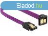 DeLock SATA cable 6 Gb/s 20cm down / straight metal Purple P