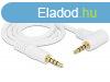 DeLock Cable Stereo Jack 3.5 mm 4 pin male > male angled 