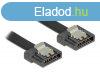 DeLock Cable SATA FLEXI 6 Gb/s 100 cm Black metal