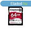 Kingston 64GB SDXC Class10 UHS-II U3 V90 Canvas React Plus