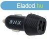 Avax CC301B CARLY 12W Car Charger Black