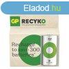 GP ReCyko NiMH jratlthet elem HR20 (D) 3000mAh 2db. 1000+