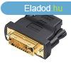 DVI (24+1) dugasz-HDMI anya adapter Vention ECDB0 (fekete)