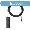 Baseus Lite Series 4 az 1-ben USB - 4x USB 3.0 hub, 2m (feke