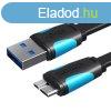 Lapos USB-A 3.0 - Micro B kbel Szellznyls VAS-A12-B050 