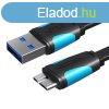 Lapos USB 3.0 A dugasz-Micro-B dugs kbel Vention VAS-A12-B