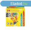 Zsrkrta kszlet 8x90 mm 24 db/bliszter Keyroad Wax Crayon 