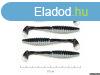 Nevis Zander Power Shad 10Cm 4Db/Cs (Fekete-Ezst) Gumihal