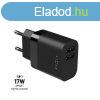 FIXED hlzati tlt 2*USB-A kimenet, 17W, fekete