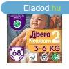 Libero Newborn 2 pelenka 3-6kg Jumbo Pack 68db 