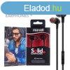 Flhallgat, mikrofonnal, MAXELL "Solid+", fekete