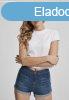 Urban Classics Ladies Cropped Rib Tee white