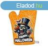 Vicces ednyfog keszty, Happy Halloween, koponya, mustr