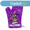 Vicces ednyfog keszty, Happy Halloween, boszorkny, lila