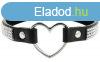 COQUETTE CHIC DESIRE - VEGAN LEATHER CHOKER WITH HEART