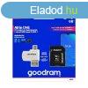 Goodram microSDHC 64GB Class 10 memriakrtya SD adapterrel,