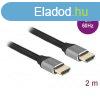 DELOCK kbel HDMI male / male sszekt 48 Gbps 8K 60Hz tan