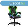 Delight BMD1115GR Gaming Chair Black/Green